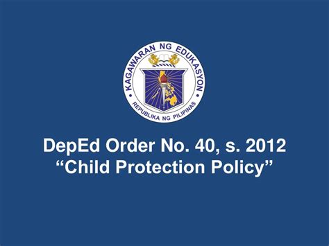 deped child protection policy ppt
